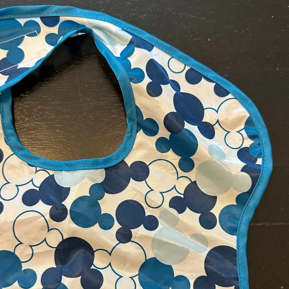 Disney Mickey Mouse Bib Set - Blue and Gray